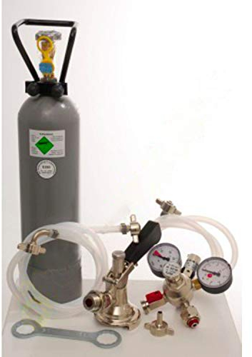 ich-zapfe Ensemble d'accessoires pour PYGMY, 1-Ligne avec raccord Plat et Bouteille de Co2 de 2 kg