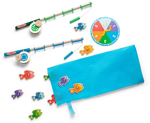 Melissa & Doug Hölzernes Fischefang - Und Zahlenspiel | Lernspielzeug | Zählen Spiel für Kinder | 3+ | Geschenk für Jungen oder Mädchen - FSC zertifizierte