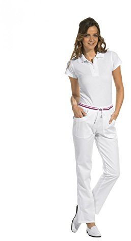 Damenhose 6750 Strickbund weiss/beere Größe: 44