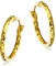 MIORE Schmuck –Gelbgold 750 18K-Ohrringe Damen, Diamantschliff Creolen Gold, Ohrringe Gold, Damenohrringe in hochwertiger Schmuckbox, Goldschmuck Damen, Ohrschmuck allergenfrei handgemacht in Italien