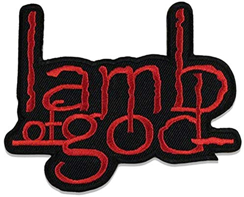 lamb of god Logo Punk Rock Heavy Metal Music Band Jacket T shirt Patch Sew Iron on Embroidered Symbol Badge Cloth Sign Costume By Prinya Shop