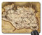 Skyrim Karte Mauspad, Mousepad (25,9 x 21,1 x 0,3 cm)