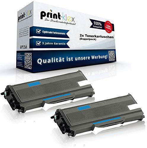 2X Print-Klex Alternative Tonerkartuschen kompatibel für Brother MFC 7320 MFC 7320 W MFC 7340 MFC 7440 MFC 7440 N TN2120 TN-2120 Toner - Office Plus Serie - Doppelpack