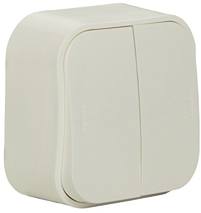 Legrand 448782402 Interrupteur 2 x 1P Forix Blanc
