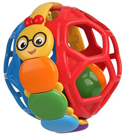 Baby Einstein, 30974 Bendy Ball mit Rassel aus einfach zu greifendem, BPA-freiem Material, leicht zu reinigen, ideale Größe zum Mitnehmen