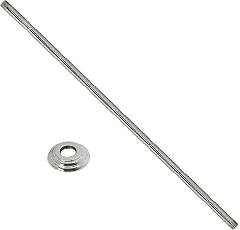 Westbrass IPS 1/2 x 91,4 cm monté au plafond Bras de douche avec bordure, Laiton poli, D3636 a-01 chrome poli