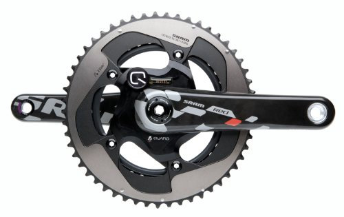 Quarq Sram Red Power Meter 50-34T BB30 Crank Set - Silver, 17.5 cm