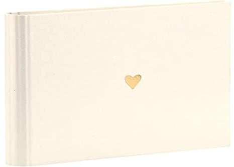 Rössler Papier - Serie Pure Love, Brilliant - Gäste-/Fotobuch Symbol Herz mit 60 Seiten, 220x230 mm