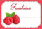 Lot d'étiquettes autocollantes pour confiture, faciles à décoller, adhésives, idéales pour l'étiquetage de vos pots de confitures et bocaux fait maison - Mon Bio Jardin (30x framboise - A8)