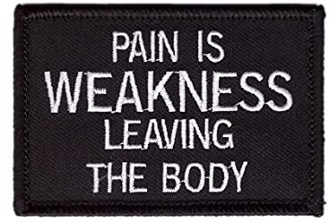 Titan One Europe - Pain Is Weakness Leaving The Body Klettband Taktisch Aufnäher