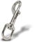 PROTECH 1 Stück Gedreht Karabiner mit Drehgelenk 90mm Edelstahl A4 V4A Wirbelkarabiner für Hundeleinen Schnellverschluss