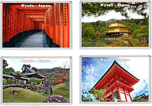 Kyoto - Japan - 4 PACK - Jumbo Fridge Magnet/Magnets