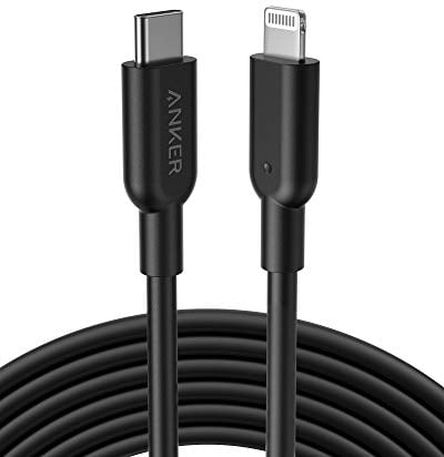 Anker USB-C to Lightning Cable (10ft, Black), MFi Certified for iPhone 13 Pro/12 Pro Max/12/11/X/XS, Supports Power Delivery