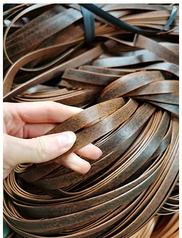 Rattan-Möbel-Befestigungs-Set, Weiden-Reparaturmaterial, Farbverlauf, hellbraunes, flaches Kunststoff-gewebtes Material für die Installation von Rattan-Möbeln und Gartenstuhlkörben, 500 g