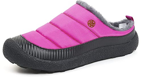 Gaatpot Unisex Pantofole Invernali Caldo Peluche Slippers Ciabatta da Casa Morbido Antiscivolo Slip On Scarpe viola-nuovo 41EU