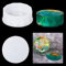Zayookey Aufbewahrungskiste Silikonform Epoxidharz Große Runde Schmuckschatulle Gussformen Mit Deckel Epoxy Kristall Storage Box Resin Molds Bowl Plate für DIY harz Blumentopf