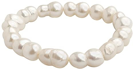 Secret & You Perlenarmband Zwillings-Barock-Süßwasser-Zuchtperlenarmband 18 cm elastisch Zwillings-Barockperlen 11-12 mm