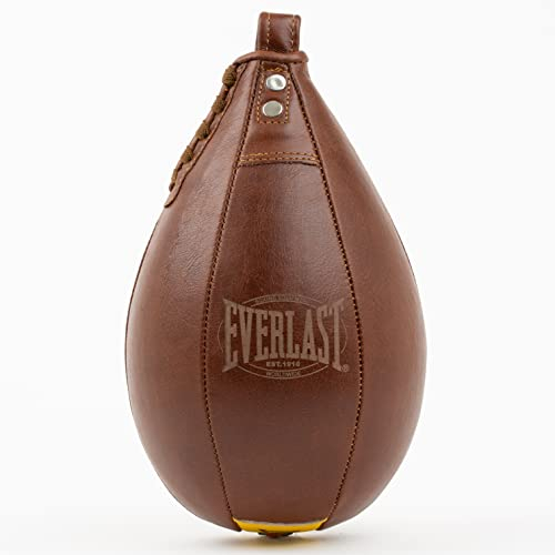 Everlast Unsiex Erwachsene Sport Boxen Punching Ball 1910 Speed Bag, Braun, 9x6