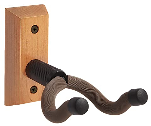 Guitar Wall Mount, Guitar Hangers Hooks Bracket Holders for Acoustic and Electric Guitars Bass Banjo Mandolin, Hardwood Home & Studio Guitar Hanger