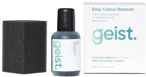 Geist. Easy DIY Colour Restorer | Farbe Für Leder & Kunstleder | Dunkelgrau, 50ml