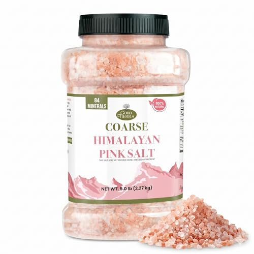 Good Tierra Himalaya-Salz im Glas, grob, 2,3 kg, ideal für Badesalz, Tischsalzmühlen und Gewürzgläser