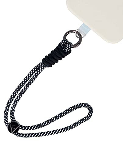 Bracelet + adaptateur pour téléphone portable [L'accessoire de mode]. Pendentifs à main pour téléphone portable et accessoires. [BRACELET DE COULEURS PREMIUM MOBILE DE COULEUR] (Brillard, Bicolor)