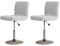 LIFEDX Stuhlhussen Barhocker Bezüge Barstuhlbezug Stretch mit Rückenlehne 2/4/6 Stück, Hussen für Barhocker Bar Waschbarer Stuhl Abdeckung Passend, für Hohe Barhocker Stuhl Bezüge-Gray||2PCS
