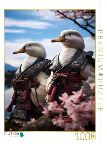 CALVENDO Puzzle Samurai des Himmels: Samurai Vögel in Japan | 1000 Teile Lege-Größe 48 x 64 cm Foto-Puzzle für glückliche Stunden