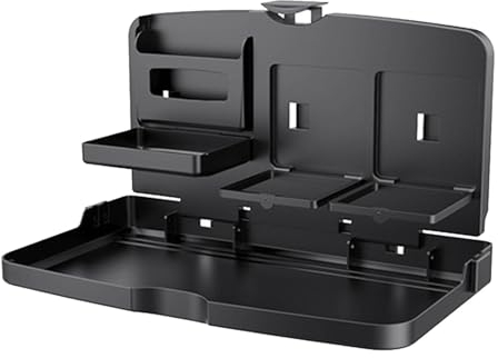 Bandeja Plegable para Asiento de automóvil,Bandeja de Comida para Asiento Trasero,Mesa Plegable para Bebidas, Bandeja para Comida en el Respaldo del Asiento del Coche - Bandeja para Asiento