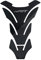 MPODYTSF Aufkleber für Motorrad Motorrad Fuel Tank Pad Cover Protector Aufkleber Aufkleber Für BMW R NINE T NINET(Titanium)