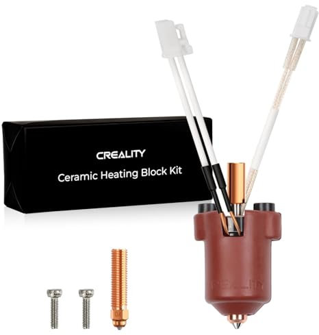Creality Offizielles Ender 3 V3 KE Hotend, Ender 3 V3 KE Keramik-Heizblock-Kit mit bimetallischer Materialdüse 0,4 mm * 2, Upgrade-Hotend-Kit 300 ℃ Hochtemperatur 500 mm/s Hochgeschwindigkeit