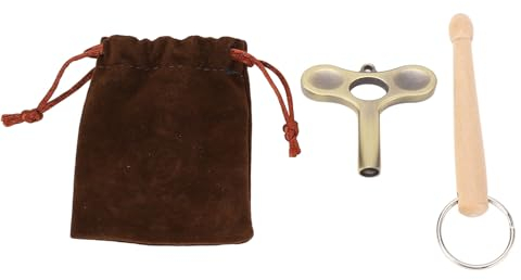 T Handle Drum Tuning Key Drumsticks Drum Key Keychain Percussion Tool for Drummers Practice