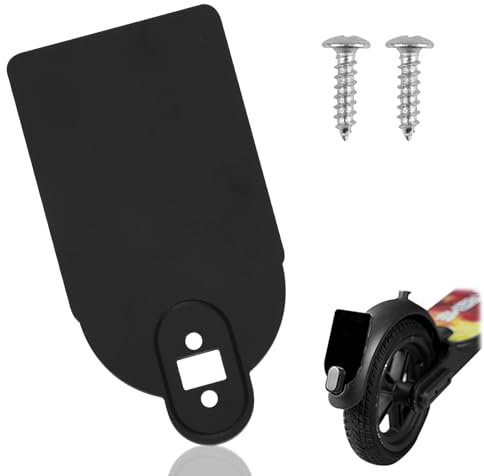 Kennzeichenhalter für E-Scooter Kompatibel mit M365 M365 Pro2, Stabiler Nummernschildhalter mit Schrauben – Scooter Zubehör aus Langlebigem Acrylmaterial (Schwarz)