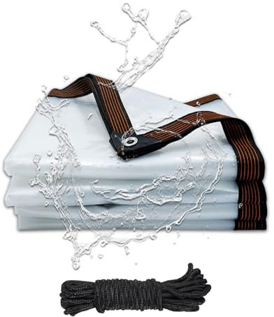 Lona Impermeable Exterior Transparente,Lona Impermeable Exterior y Lona Transparente Terraza y Exterior, Duradera y Resistente a Todo Clima, Fácil de Usar y Limpiar