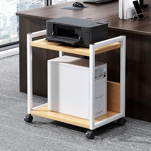 Mobile Stereo Hi Fi Rack Audio, Rack Audio Mobile Con Ruote Universali, Supporto Per Giradischi Mobile DVD, Hifi AV Media Stand, Per Soggiorno, Sala Teatro, Ripiano Rack Amplificatore(White,45x33x52cm