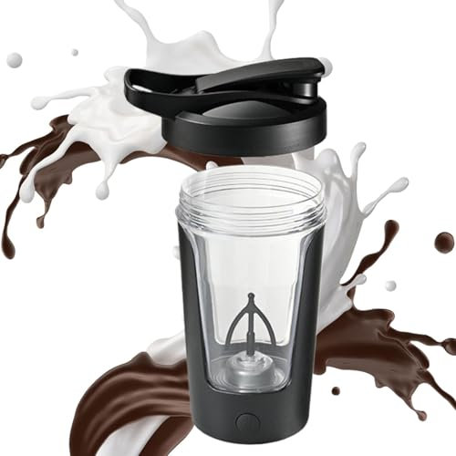 Genérico Electric Mixer Cup, USB recargable Auto Mixing Taza, portátil con mango de carga, ideal para entusiastas de trabajo, conmutación y viajamiento, 16,9 x 10,6 x 8,7 cm, 220 g