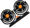 Warmhm 24V Dual Head Car Fan Powerful Dashboard Cooling Fan for Suv Trucks Rotatable Efficient Air Circulation Stylish Design for Vehicles