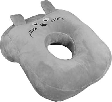 Ninnyi Ear Piercing Pillow, Cute Soft Pillow with Hole for Ear for Napping in Classrooms Offices Libraries Airplanes, Memory Cotton (Green Frog)