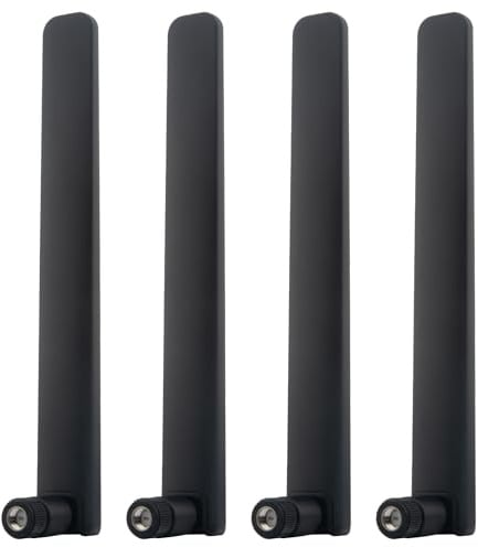 Kaunosta 5G 4G LTE GSM 3G T-Mobile Antenna (4 pack) 600-6000MHz 10dBi Wide Band SMA Male OmniDirectional External Antenna for T-Mobile/AT&T/Verizon 5G Router Home Internet Gateway Hotspot Trail Camera