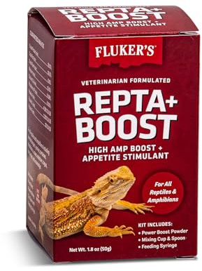 Fluker's Repta Boost, Insectivore and Carnivore High AMP Boost Reptile Supplement, 50gm