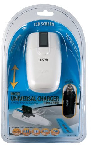 Inov8 Caricabatterie Universale Per Batterie Di Fotocamere, Batterie Aa/Aaa, Porta Usb