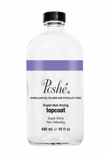 Poshe Super Fast Drying Top Coat, 16 Fluid Ounce by Poshe