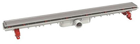 Nicoll - Douche à l'italienne - Caniveau de douche Docia Nicoll faible hauteur avec grille - 50x790mm