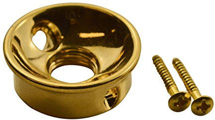 Northwest Guitars Telecaster Compatible Electrosocket Style Jack Plate - Metric Thread - Gold