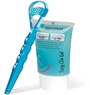 Miradent Set of 2 Gel Tongue Scratchers 50 ml
