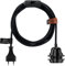 Hoopzi - Fil électrique en Tissu de 4,5M pour Éclairer Partout Chez Vous - Douille Ampoule E27 avec Interrupteur - Créez Votre Suspension Luminaire, Baladeuse, Lampe Suspendue - Bala Lin Noir