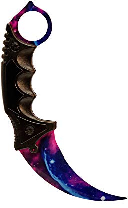 ARIKnives CSGO Karambit Elite - Galaxy - CSGO Knife Skin Counter Strike Global Offensive Jagdmesser - Bundle - Stumpf - Trainer