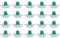 YINETTECH Lot de 20 clips de garniture de panneau de portière de voiture 51132251394 avec bottes en caoutchouc compatibles avec les modèles 3 E36 Coupé à hayon
