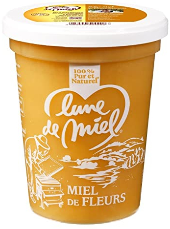 LUNE DE MIEL - Miel De Fleurs Pot Plastique 500G - Lot De 3