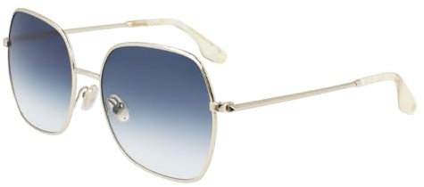 Victoria Beckham Unisex VB223S 46758 Sunglasses, 720 Gold Blue, 56